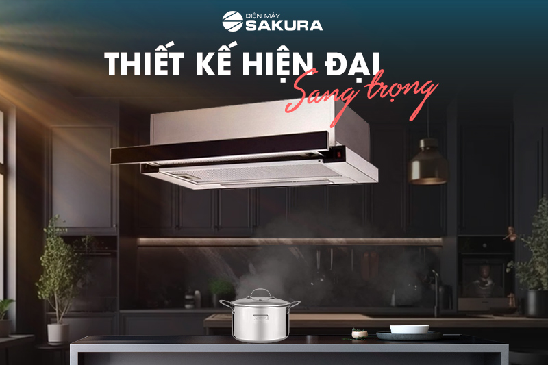 Máy hút mùi Faster gắn tường SYP6003/7003 thiết kế hiện đại, thời thượng