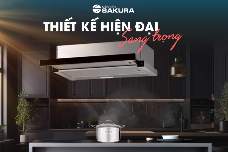Máy hút mùi Faster gắn tường FSSYP7222B thiết kế hiện đại, thời thượng