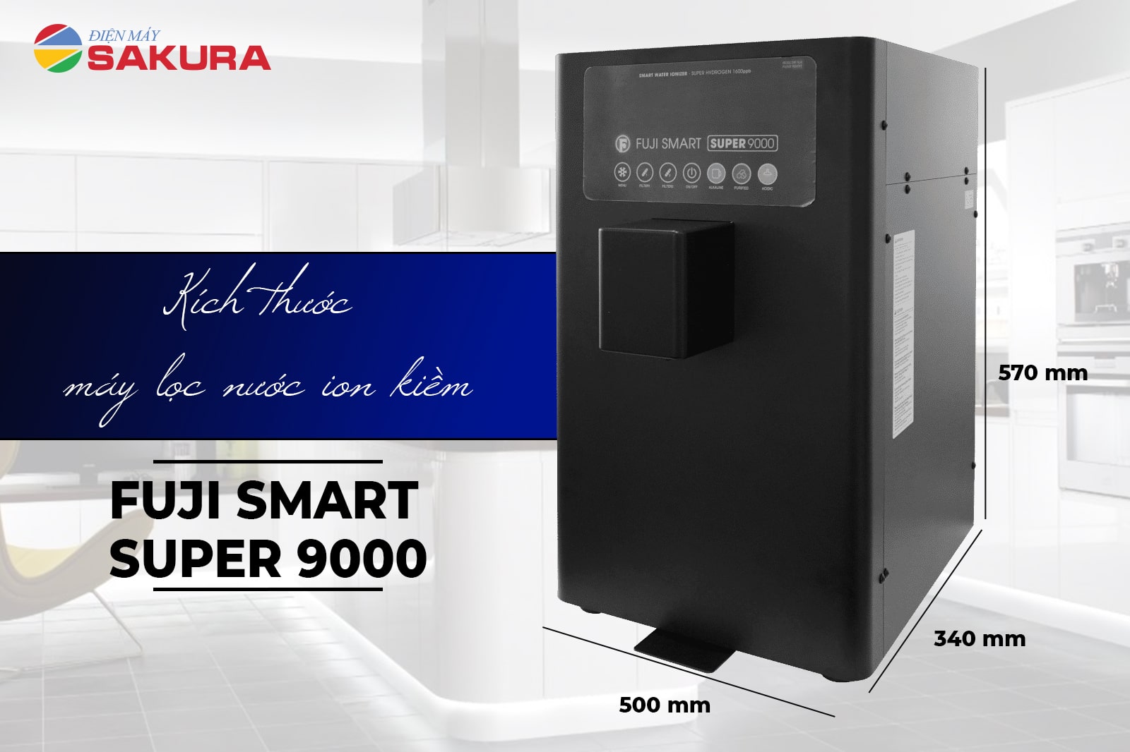 Thông số kỹ thuật máy lọc nước ion kiềm Fuji Smart Super 9000