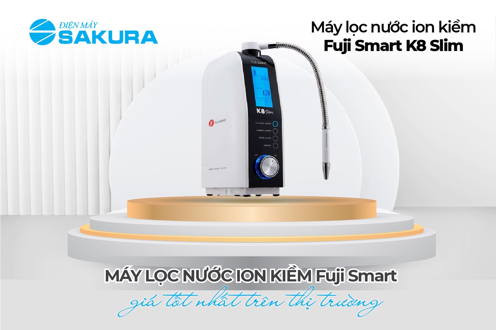 Máy lọc nước ion kiềm Fuji Smart K8 Slim 