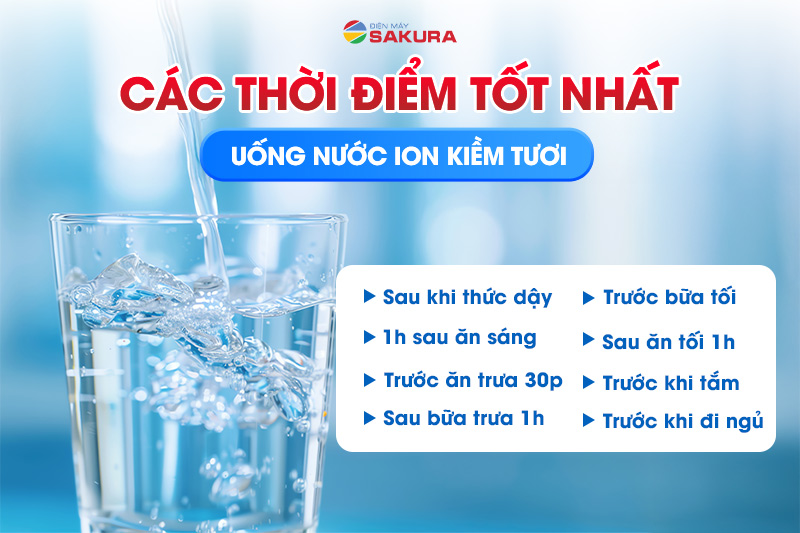 Thời gian uống nước kiềm 9.5