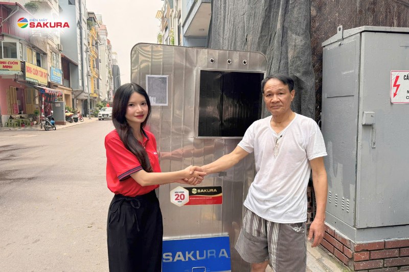 Bàn giao bể ngầm inox Sakura 2000L tại Lạc Long Quân Hà Nội