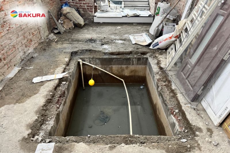 Sakura hỗ trợ khảo sát vị trí lắp đặt bể ngầm tận nhà khách hàng