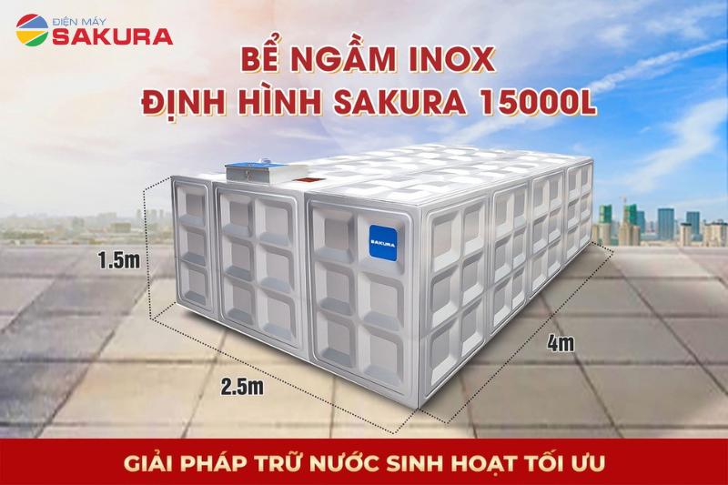 Bể inox định hình Sakura - Lựa chọn hoàn hảo cho mọi gia đình