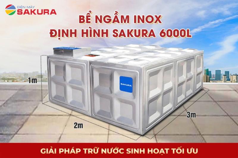 Dung tích cực đại 6000L đáp ứng mọi nhu cầu sử dụng