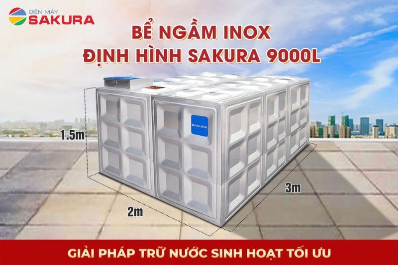 Dung tích lớn 9000 lít đáp ứng mọi nhu cầu sử dụng