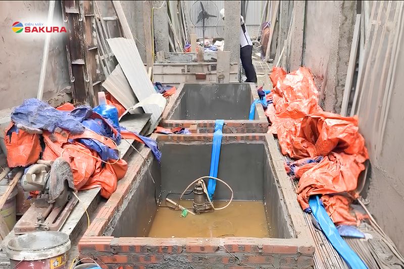 Diện tích mặt sàn còn nhiều hạn chế tại gia đình khách hàng tại Hoàng Mai