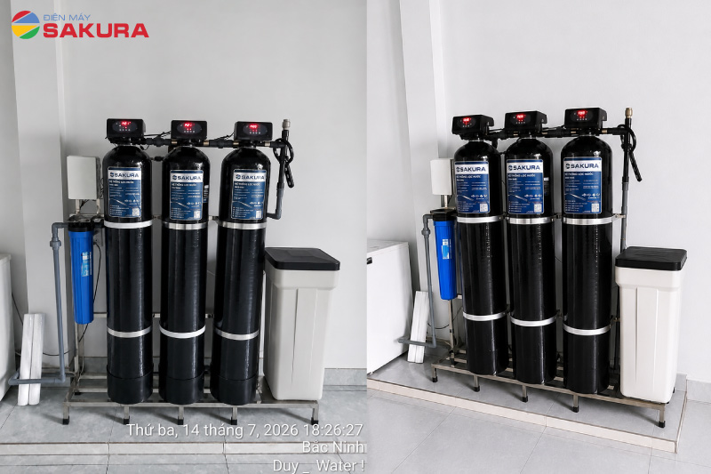 Hoàn thiện lắp đặt lọc đầu nguồn Sakura SKT21C tại nhà khách hàng