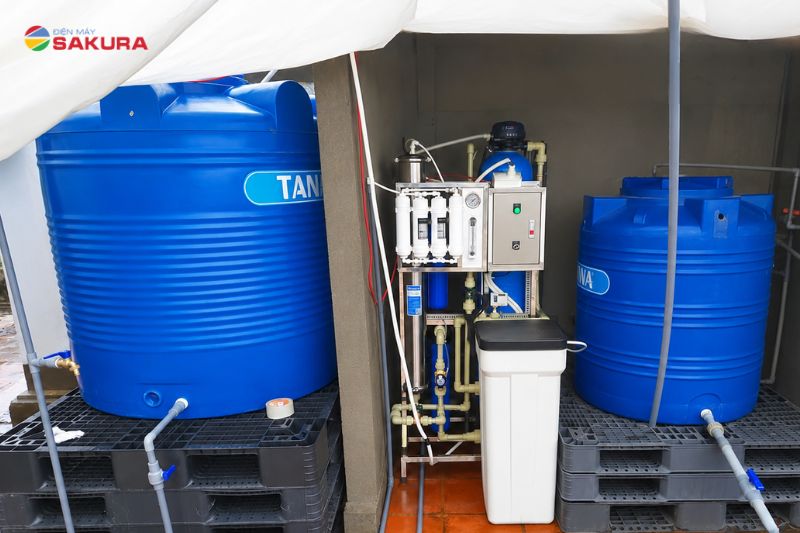 Thực tế lắp đặt hệ thống lọc nước công suất lớn 200L/H SKTK200/AT