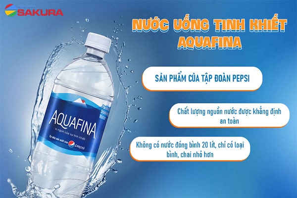 Thương hiệu nước uống tinh khiết đóng chai  Aquafina