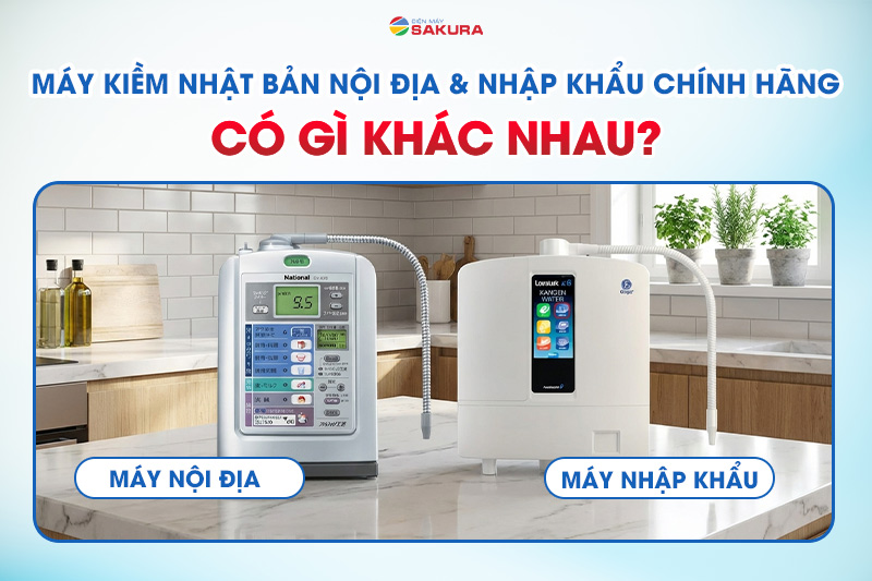 Phân biệt máy lọc nước ion kiềm Nhật Bản nội địa và nhập khẩu chính hãng