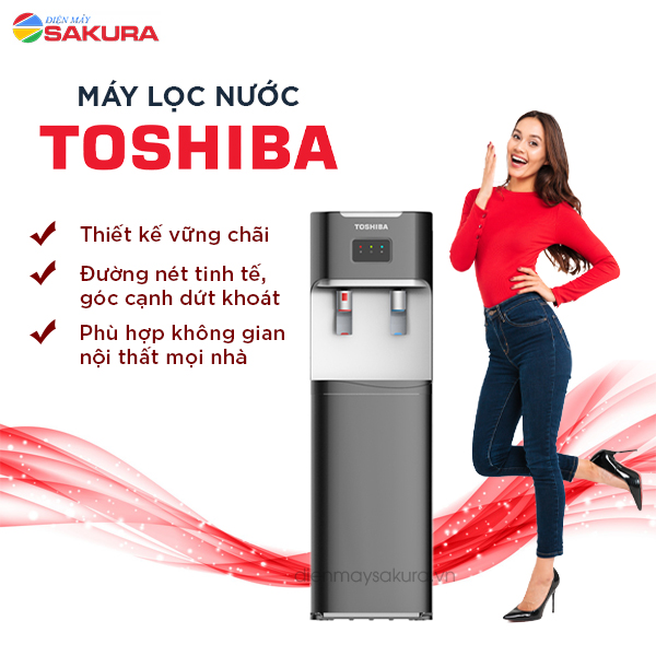  Thiết kế sang trọng, tinh tế của máy lọc nước Toshiba