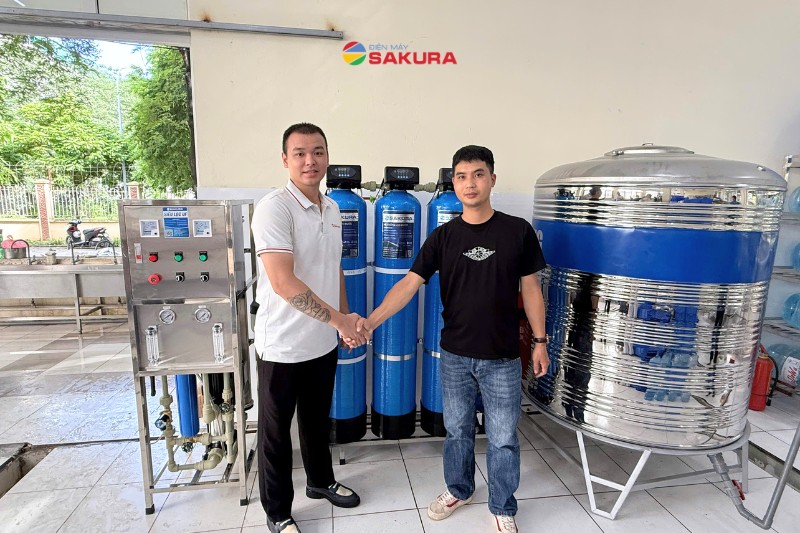 Bàn giao hệ thống lọc nước tinh khiết SKTK250/AT tại Trường tiểu học