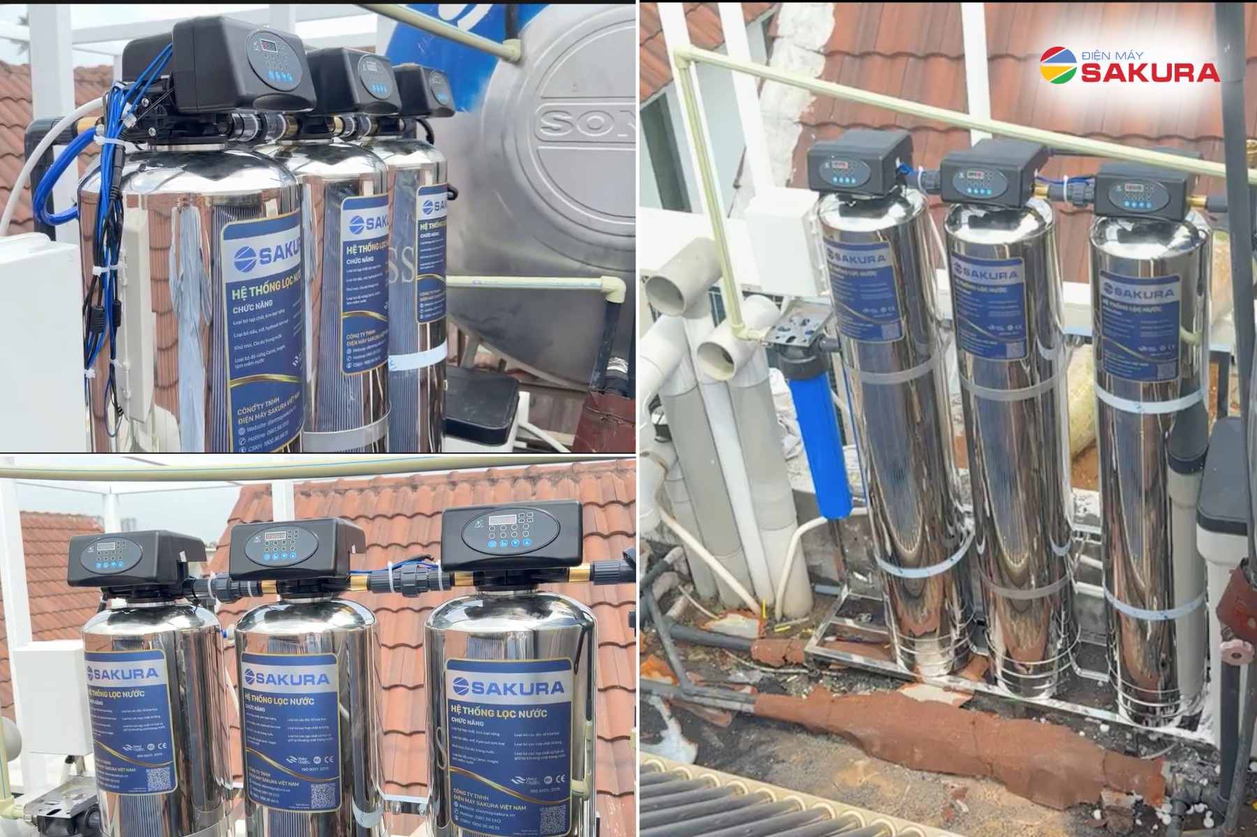 Hoàn thiện lắp đặt hệ thống lọc tổng cao cấp Sakura SKT213I