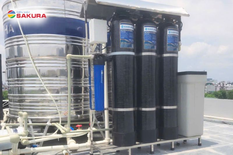 Thực tế lắp đặt lọc tổng Sakura SKT213C tại Ba Đình - Hà Nội