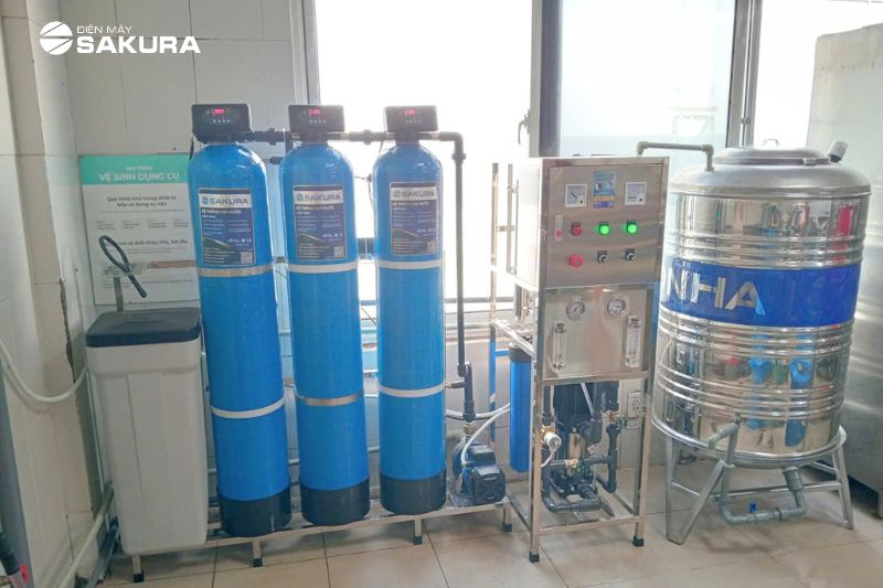 Lắp đặt thực tế máy lọc nước công suất lớn tại khu công nghiệp Hưng Yên