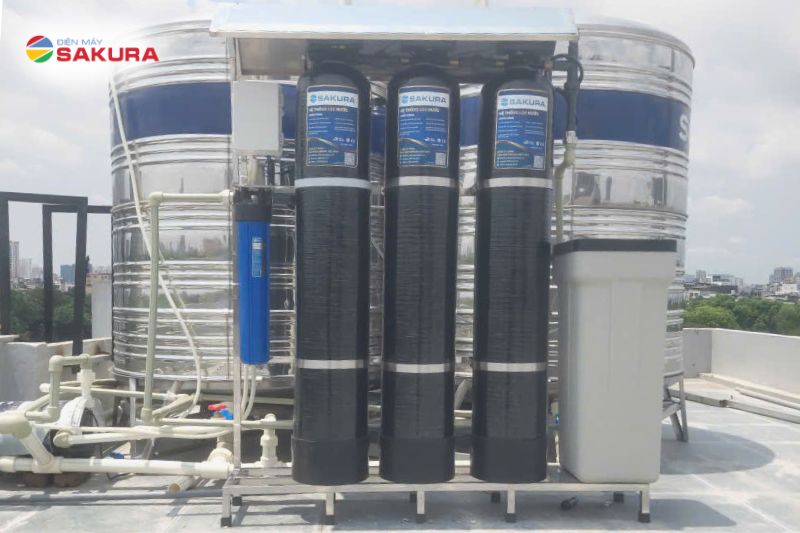 Thực tế lắp đặt lọc tổng Sakura SKT213C tại Ba Đình - Hà Nội
