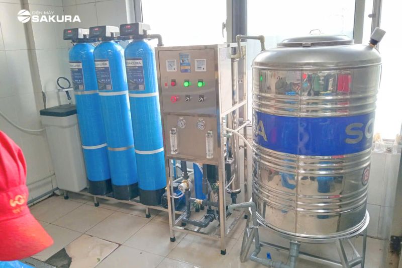 Lắp đặt thực tế máy lọc nước công suất lớn tại khu công nghiệp Hưng Yên