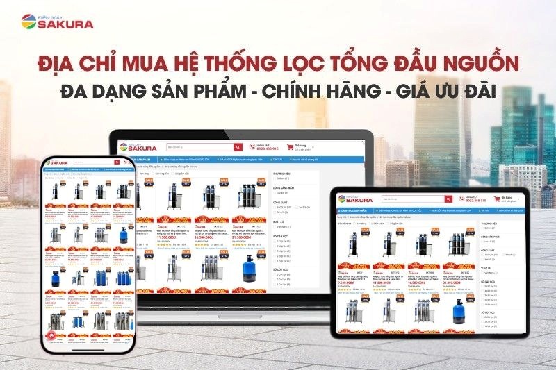 Địa chỉ mua lọc tổng có van sục rửa tự động chính hãng, giá tốt