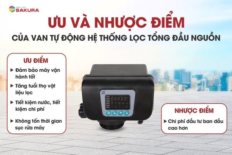 Ưu điểm nổi bật của van sục rửa tự động trong lọc tổng