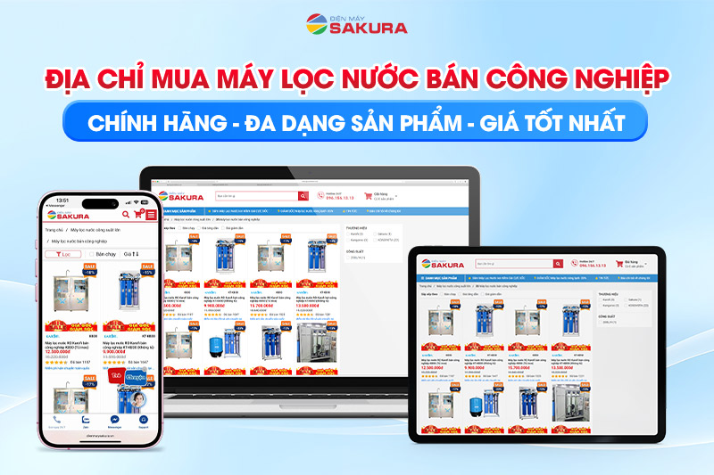 Địa chỉ mua hệ thống lọc nước bán công suất chính hãng - giá tốt