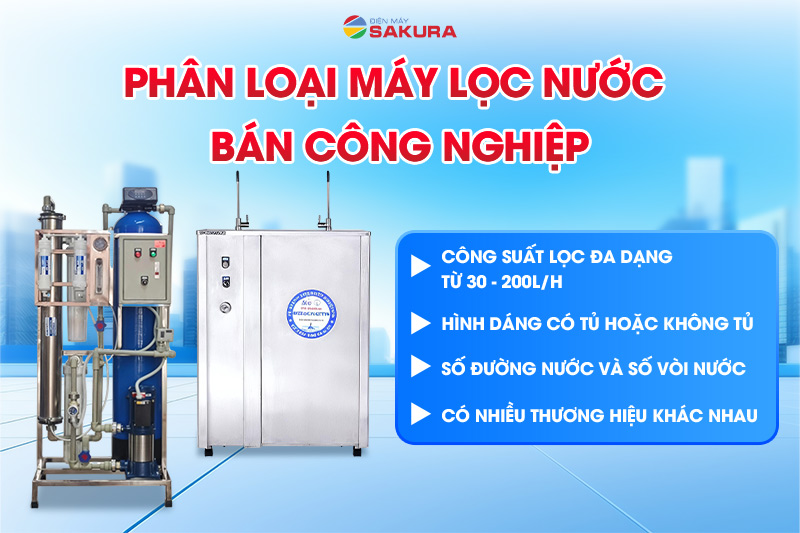 Phân loại máy lọc nước RO bán công nghiệp