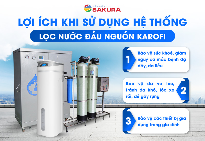 Lợi ích khi sử dụng hệ thống lọc tổng đầu nguồn