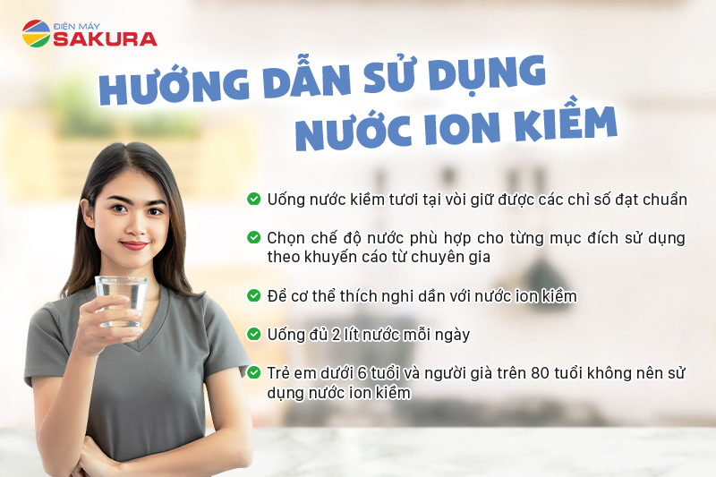 Sử dụng nước ion kiềm đúng cách sẽ mang lại hiệu quả lớn cho sức khỏe