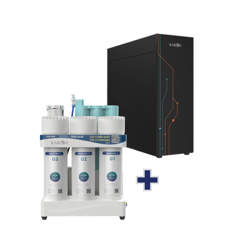 Máy lọc nước để gầm tích hợp máy làm nóng lạnh để gầm KAQ-U05 Pro + KAO-T90
