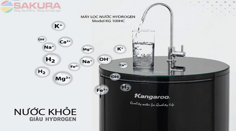 Máy lọc nước RO Kangaroo Hydrogen 10 lõi lọc KG100HC (Tủ VTU)