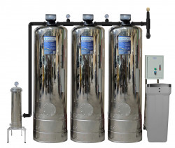  Máy lọc nước tổng đầu nguồn inox 304 công xuất 5m3/h 3 cột áp lực tự động sục rửa Sakura SKT305I