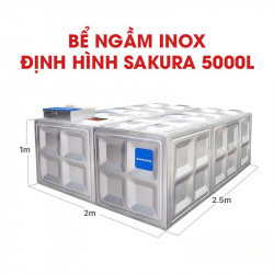  Bể ngầm inox định hình Sakura SK.BID5000L