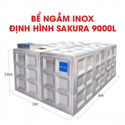  Bể ngầm inox định hình Sakura SK.BID9000L