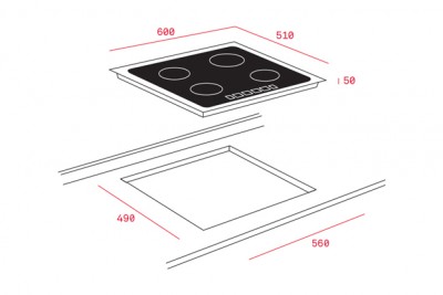  Bếp từ Teka IZ 6320 WHITE