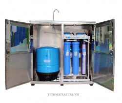  Máy lọc nước bán công nghiệp 80L/H KB80 (Có tủ,Có bình áp)