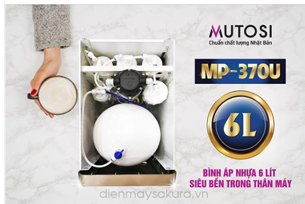 Ưu điểm bình áp trong của máy lọc nước Mutosi MP - 370U